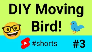 [ Day 3 ] DIY Moving Bird 🐦 #shorts #15dayspapercraftingchallenge