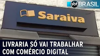 Livraria Saraiva fecha lojas físicas no Brasil | SBT Brasil (21/09/23)