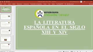 Literatura española medieval siglo XIII  - 3er grado