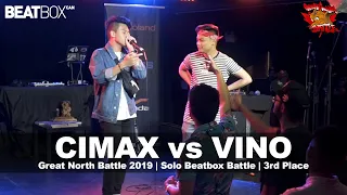 Cimax vs Vino | GNB 2019 | Solo Beatbox - 3rd Place