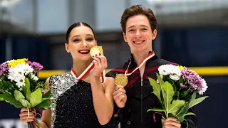 Winner Interview | Irina KHAVRONINA / Dario CIRISANO (RUS) | ICE DANCE | Gdansk 2021 | #JGPFigure