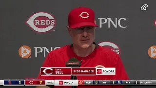 Reds manager David Bell said it felt like the Reds had their family back together today