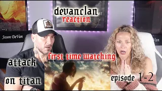 Attack on Titan Reaction S1 Ep 1 & 2 |FIRST TIME WATCHING| WTH 😱 😱