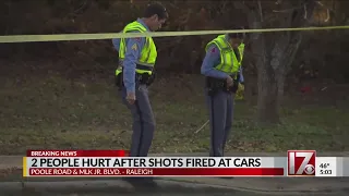 2 hurt after shots fired at cars on Poole Rd, MLK Blvd