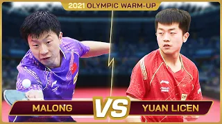 Ma Long vs Yuan Licen  Warm up for Olympic 2021
