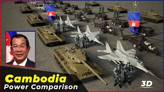 Cambodia Power Comparison 2023-24 | Army, GDP , Defense All Comparison
