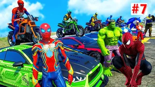 Stunt Race For Car Racing Challenge by Colourfull Super Car, Helicopter and Monster truck #7