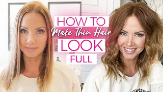 How to make thin hair look THICK *Step by Step*