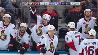 Turris breaks Lundqvist's shutout bid with a no-look snipe