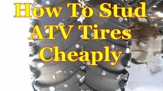 How To Stud Atv Tires Cheaply