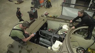 Sherman M4A3 ( 105 ) Engine test drive | Ford GAA