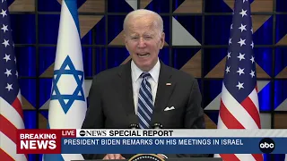 Biden pledges solidarity with Israel, agrees to allow humanitarian aid to Gaza