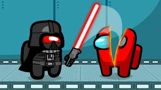 LIGHTSABER VS Crewmates In AMONG US!