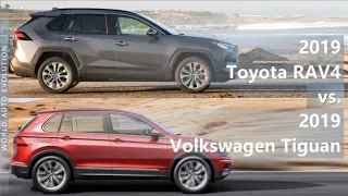 2019 Toyota RAV4 vs 2019 Volkswagen Tiguan (technical comparison)