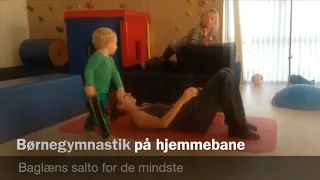 Baglæns salto til de mindste gymnaster