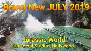 (NEW) JURASSIC WORLD The Ride - Full Ride & Review At Universal Studios , Hollywood (JULY 2019)