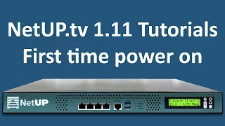 NetUP.tv 1.11 Tutorials: first time power on