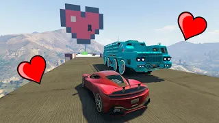 CARA A CARA DE SAN VALENTIN! INCREIBLE SUERTE DE..! - CARRERA GTA 5 Online