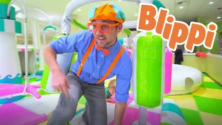 Learning With Blippi At An Indoor Play Place For Kids | Learning For Kids