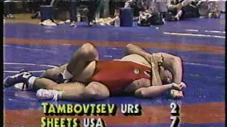 Wrestling Team World Cup 1988 USA VS Russia Toledo