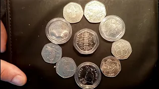 MY TOP 10 RAREST + MOST VALUABLE 50P COINS