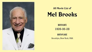 Mel Brooks Movies list Mel Brooks| Filmography of Mel Brooks