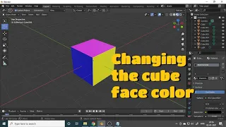 Blender Setting Different Colors For Each Side of Cube | for beginners | Learn Blender 104