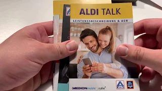 Aldi Talk (E-Plus) Prepaid Mobilfunk Vertrag einrichten und anmelden von Anfang bis Ende Anleitung