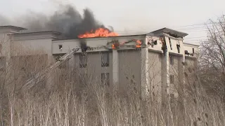 Fire at Hampton Inn Hotel in Brooklyn, Ohio