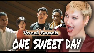 BUDAKHEL x Katrina Velarde - ONE SWEET DAY - Vocal Coach & Professional Singer Reaction ..stunning!