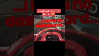 Kimi's Last Race For Ferrari👑