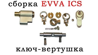 Сборка EVVA ICS в исполнении ключ-вертушка