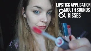 ASMR Applying Lipstick to You and Me! Personal attention, Mouth sound [Binaural]