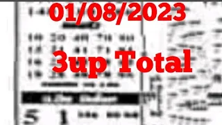 Thai Lottery 3up Total Paper 01/08/2023 For Thailand Lottery 3up Number And 3up Game Paper