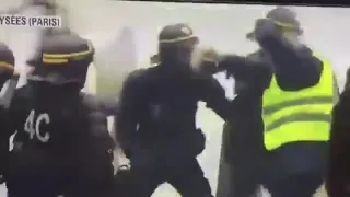 gilets jaunes gainsbourg manif début décembre 2018