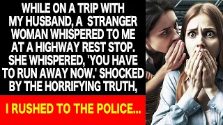 A woman whispered to me at a highway rest stop and told me to run away. The schocking truth was...