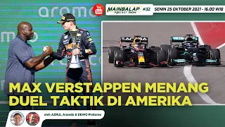 Max Verstappen Menang Duel Taktik di Amerika - Mainbalap Podcast Show #32 w/ Aza & Dewo