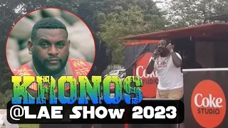 KRONOS - Performing Live during The Morobe Show 2023. PNG Top Solo Artist #papuanewguineamusic