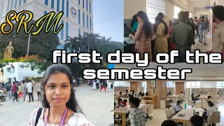 First day of my even SEMESTER 🤒SRM🏫 #srm #college #srmktr #collegevlog
