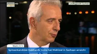Landtagswahl Sachsen: Stanislaw Tillich zum Wahlergebnis am 30.08.2014