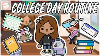 COLLEGE DAY ROUTINE 🎒🚊📚 TOCA LIFE WORLD 🌎