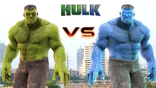 HULK VS BLUE HULK | EPIC BATTLE | VFX FILM