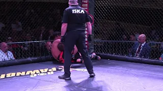 KADIEN ELLIS VS JASON SCHMELZER 130 LB MMA FIGHT RAGE IN THE CAGE 22