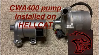 Pierburg CWA400 Intercooler pump installed on Hellcat Charger/Challenger