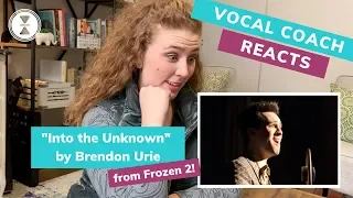 "Into the Unknown" Brendon Urie, Vocal Coach Reacts! Frozen 2