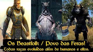 Skyrim - Todas as raças do "Povo das Feras" / Beastfolk! Os outros povos além de humanos e elfos.