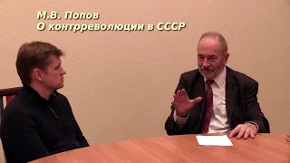 М.В. Попов о контрреволюции в СССР