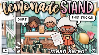 WE OPENED A LEMONADE STAND! 🌷🍋 | 🔊 VOICE | Toca Boca Roleplay