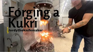 How To Forge a Kukri with Fully Forged Bevels.