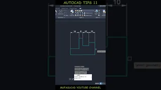 AutoCAD Tips 11 Quick Dimension Creation #Shorts